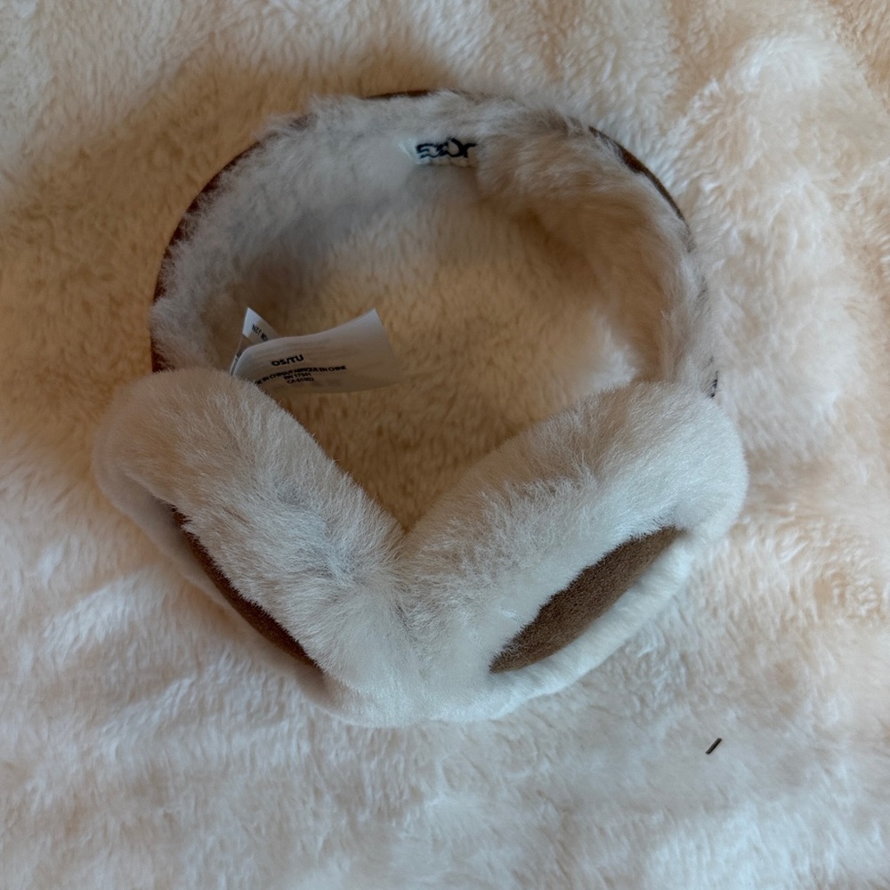 UGG Cream and Tan Ear Muffs